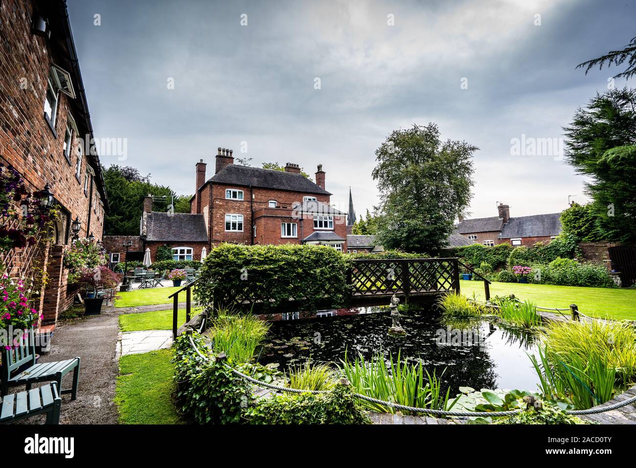 The Manor Hotel and Guest House, situato a Cheadle, struttura per matrimoni di secondo livello nello Staffordshire, B&B per famiglie, cerimonia Foto Stock