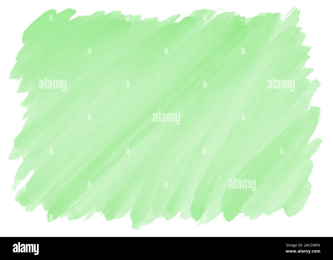 Verde pastello acquerello con sfondo visibile spazzolata pattern e bordi sfrangiati Foto Stock Verde pastello acquerello con sfondo visibile spazzolata pattern e bordi sfrangiati Foto Stock