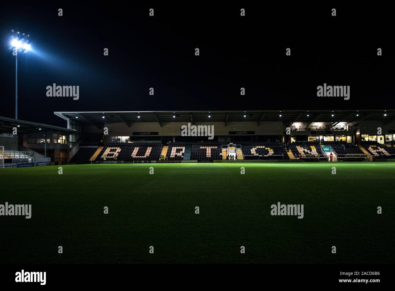 La Pirelli Stadium. Burton Albion FC. Foto Stock