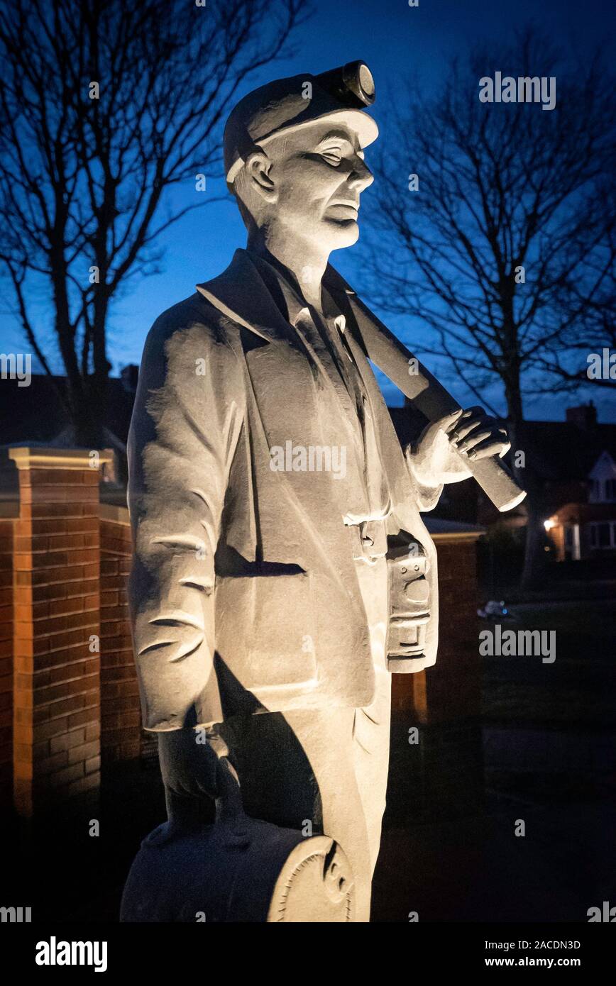 Dinnington Colliery Memorial, Dinnington, South Yorkshire, Regno Unito Foto Stock