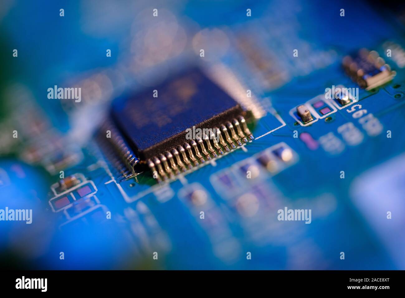 Close-up della scheda di circuito Foto Stock