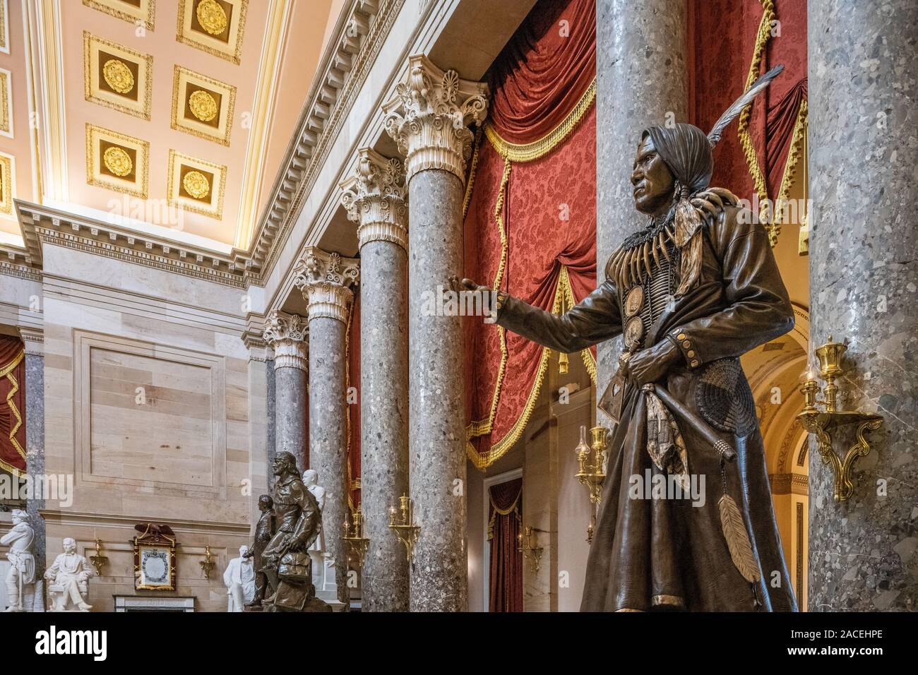 Interno della United States Capitol Building Foto Stock