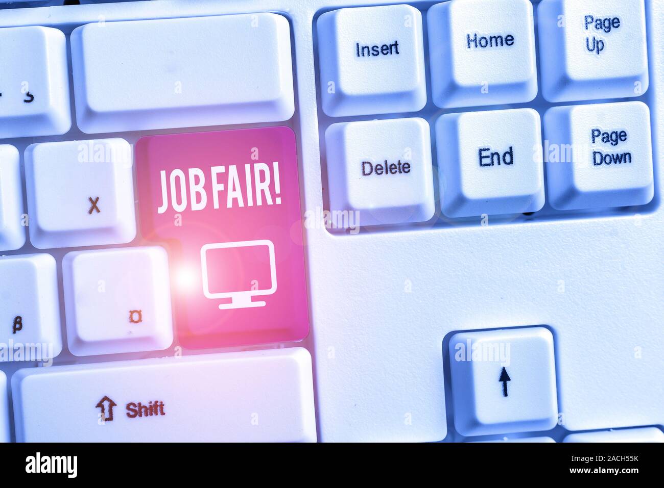Conceptual la scrittura a mano che mostra fiera del lavoro. Concetto