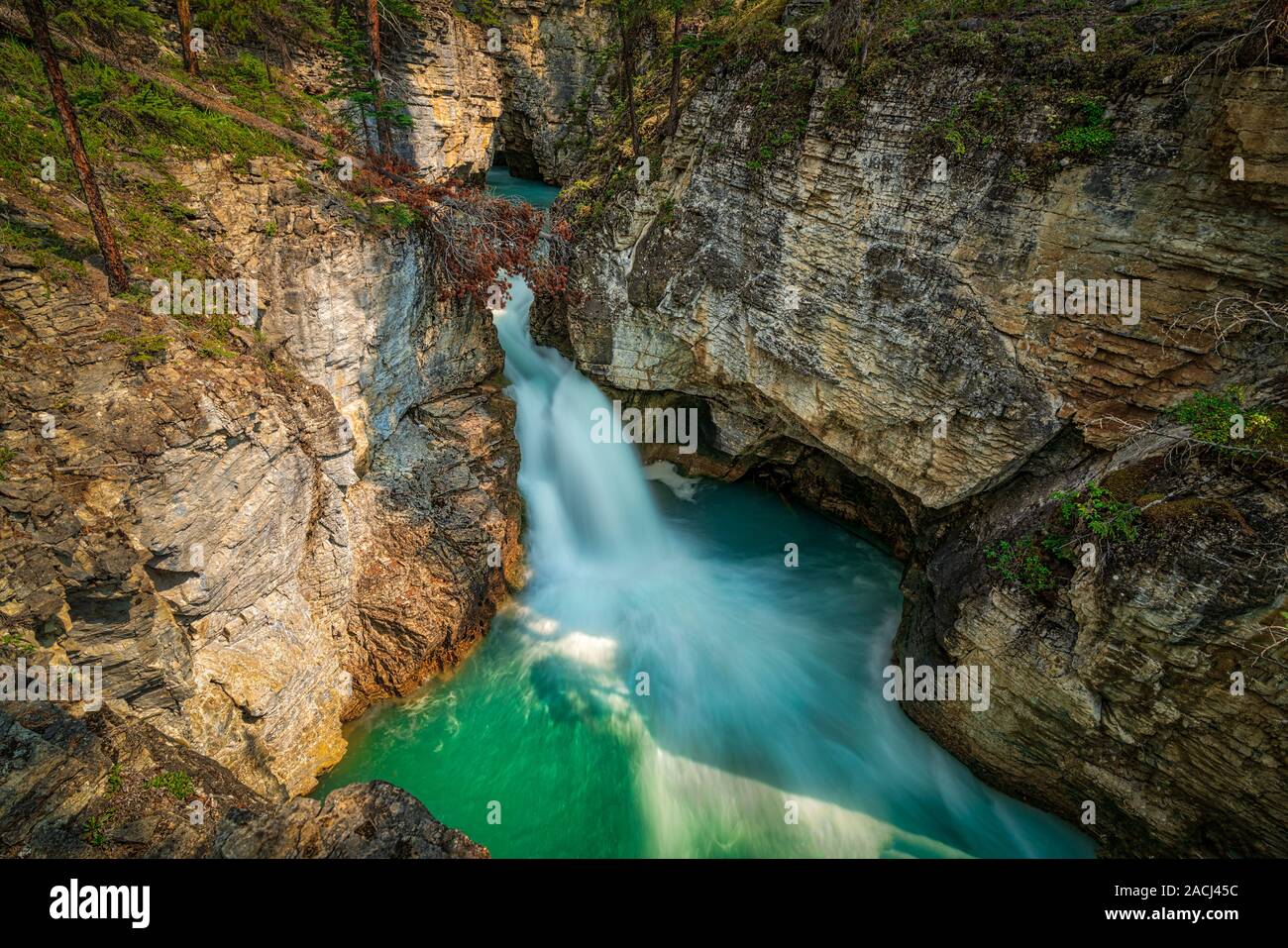 In alto lago Kananaskis, Kananaskis, Alberta, Canada Foto Stock