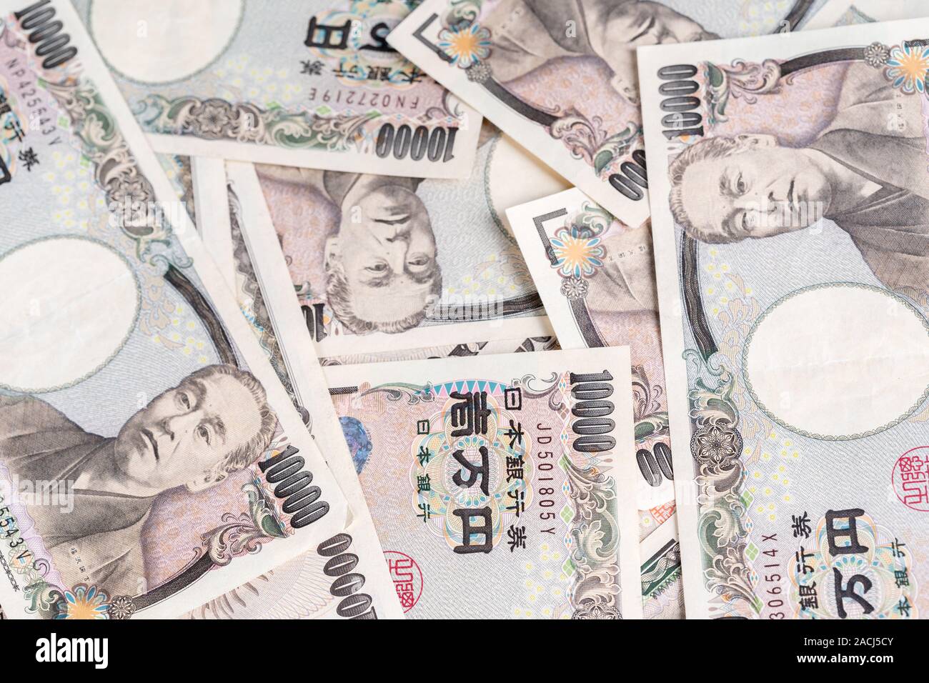 Banconota giapponese, Yen è la moneta ufficiale del Giappone Foto Stock