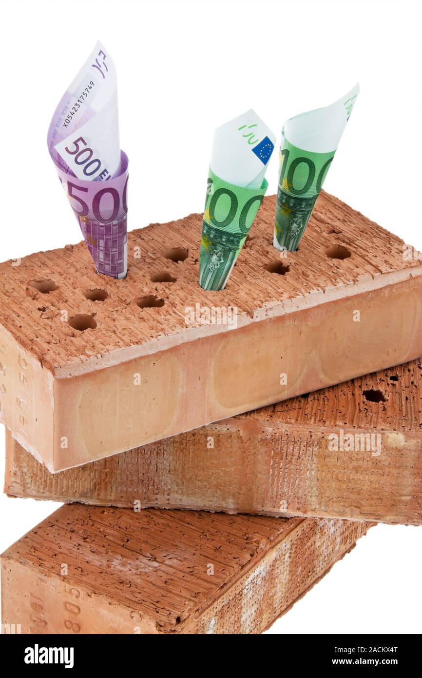 Costruzione casa, il finanziamento, la costruzione della società di risparmio. Foto Stock