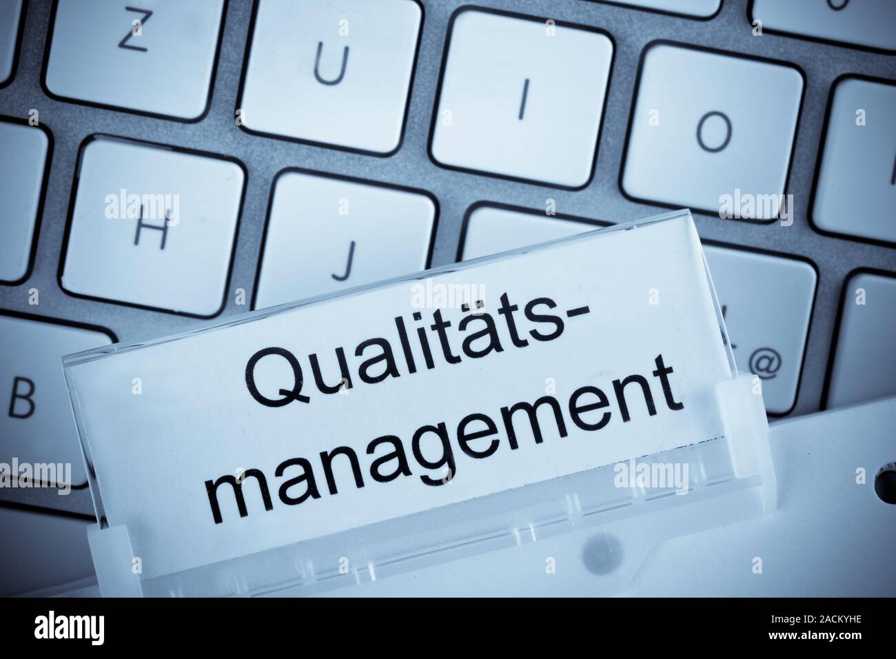 Appendere la qualità del file management Foto Stock