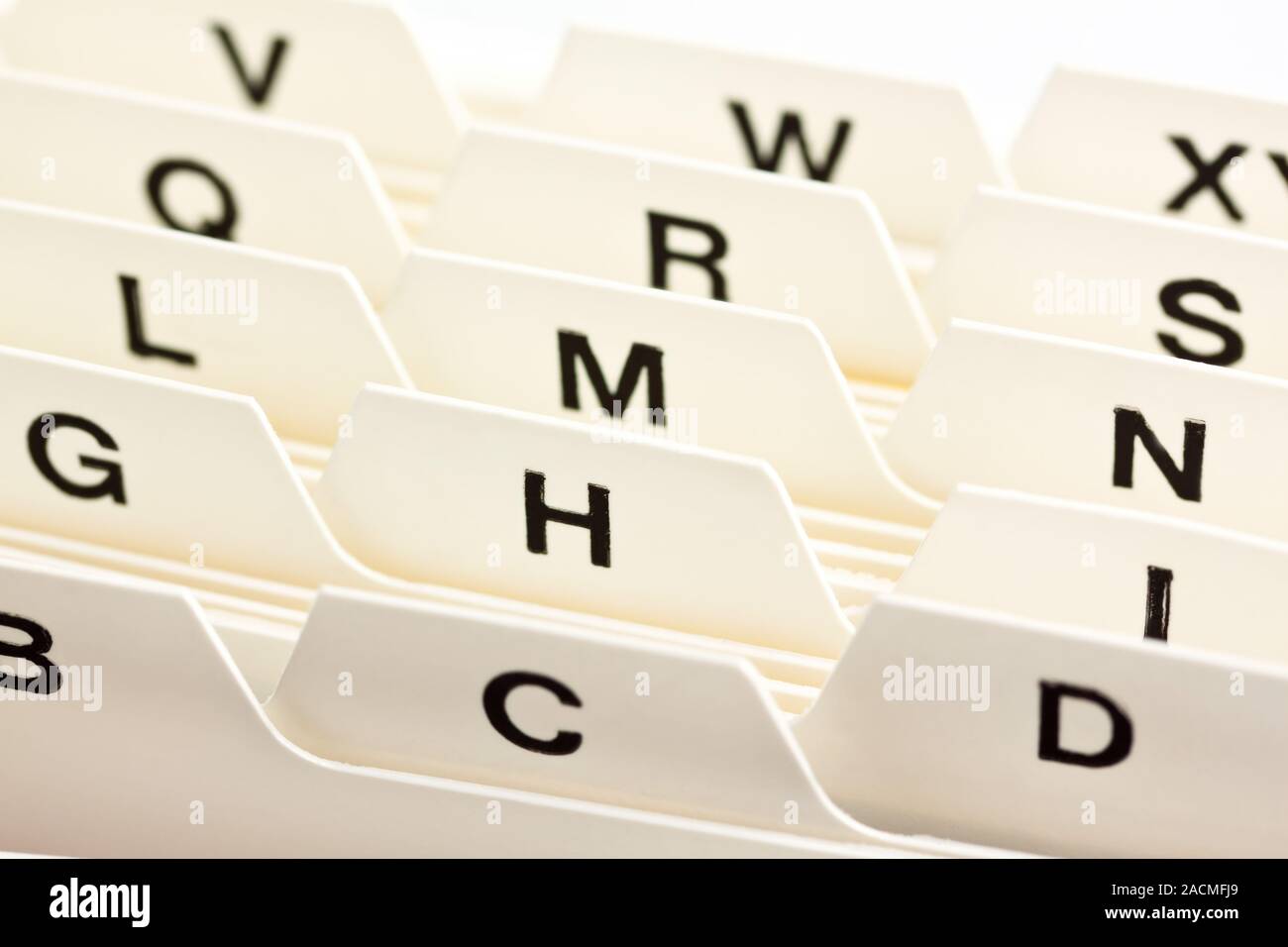 Registro delle linguette Foto Stock