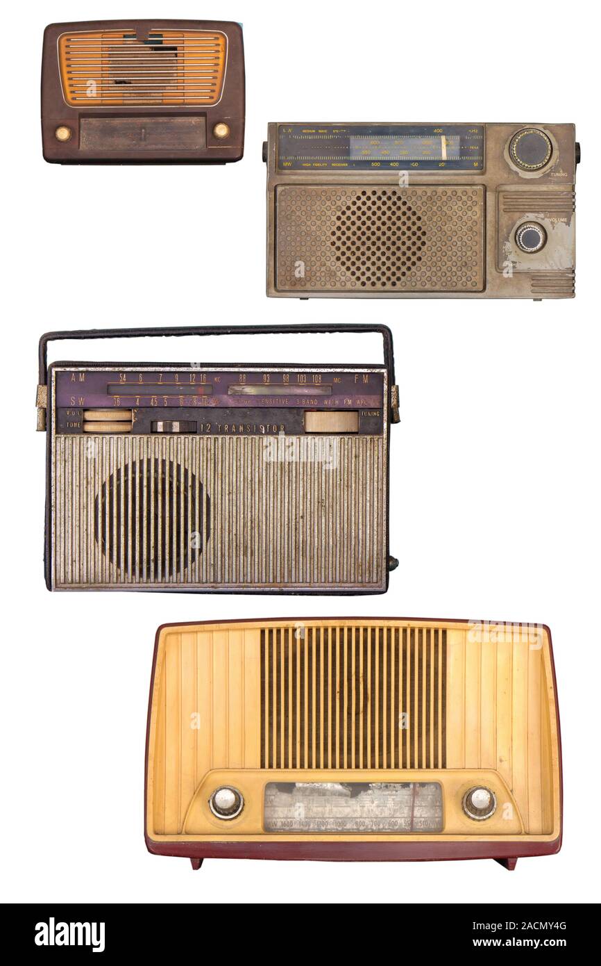 Portable vecchia radio sovietica Foto Stock