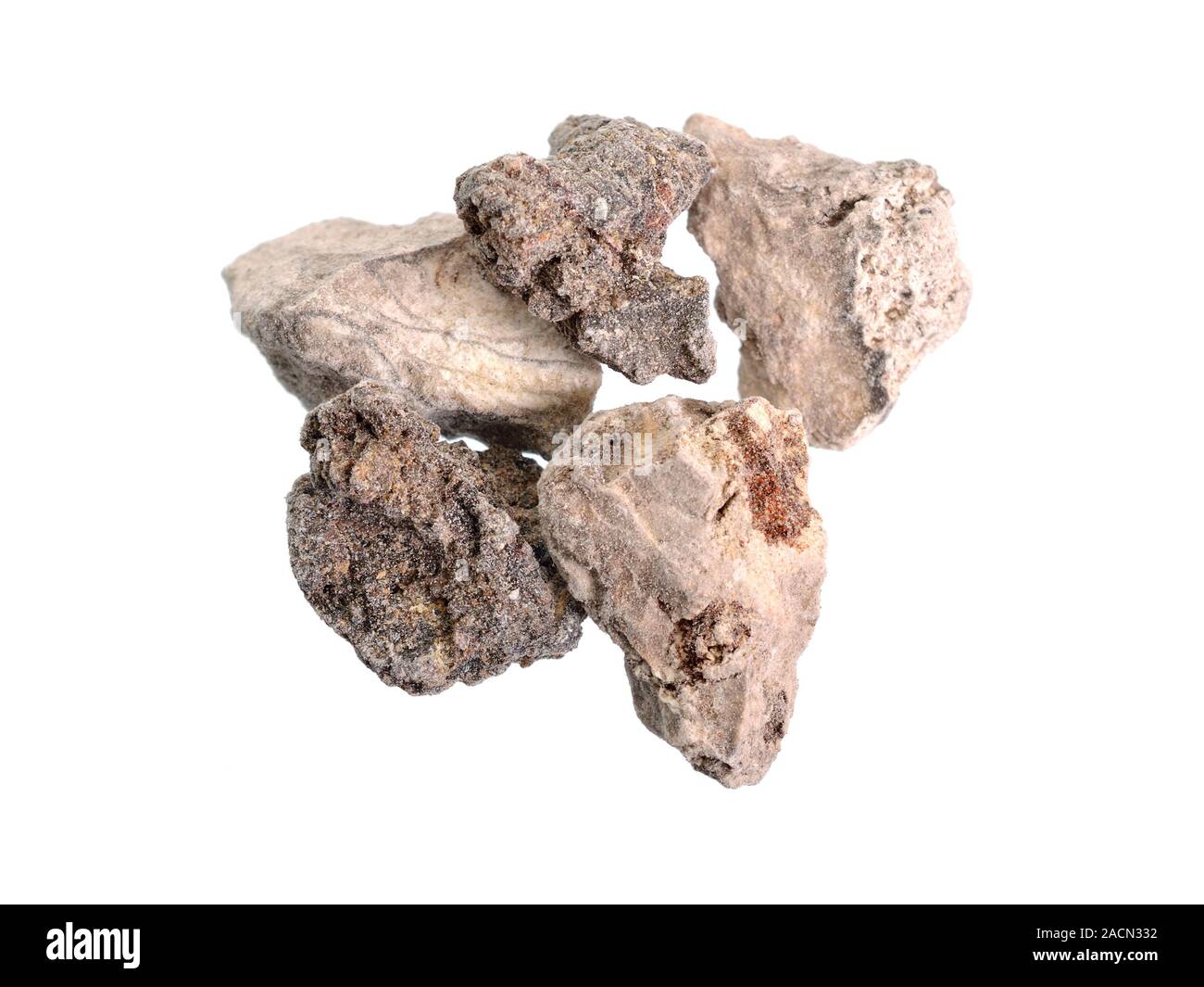 Palo Santo incenso resina. Isolato su sfondo bianco Foto Stock