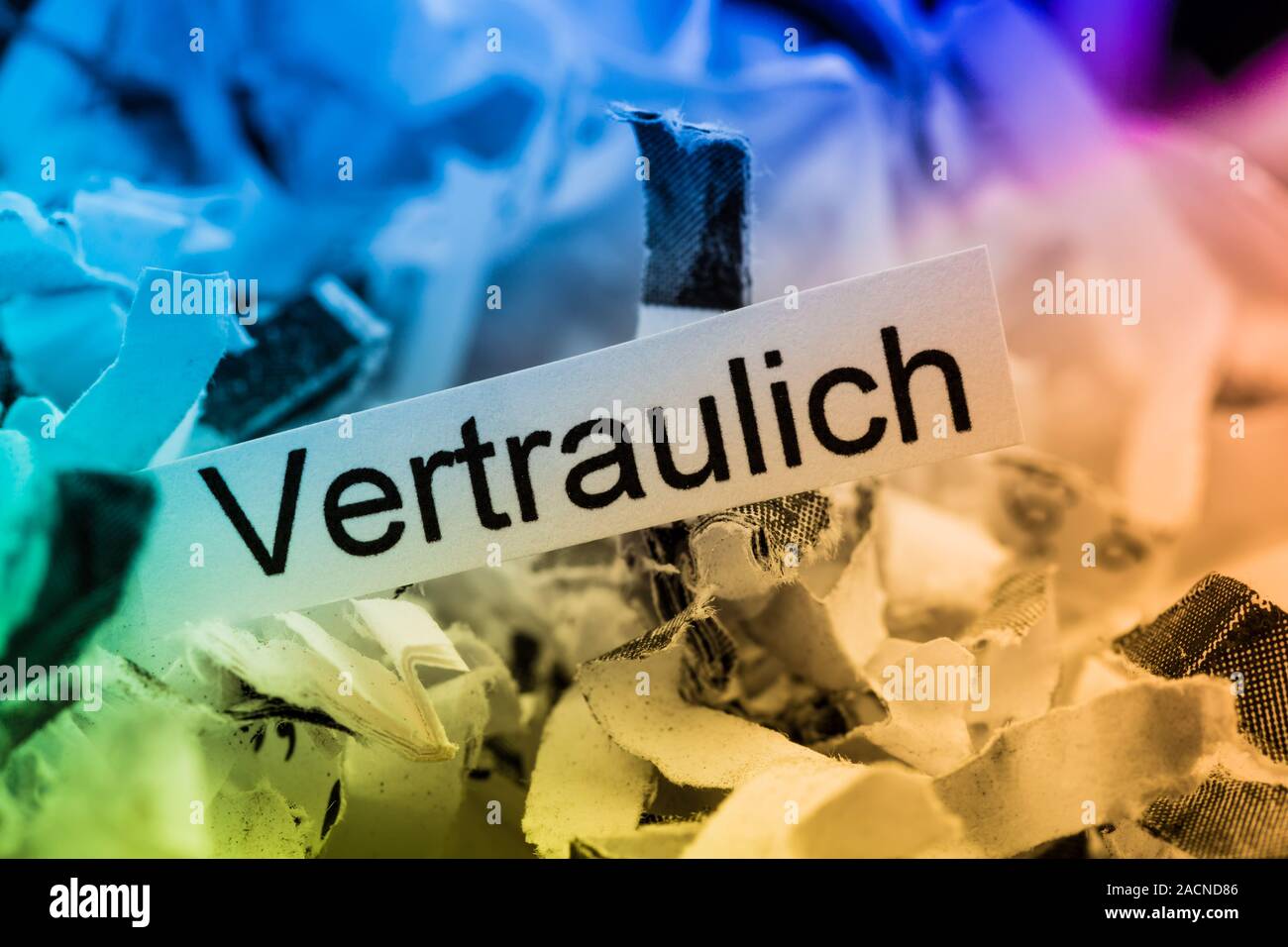 Polpa di carta riservate per parola chiave Foto Stock