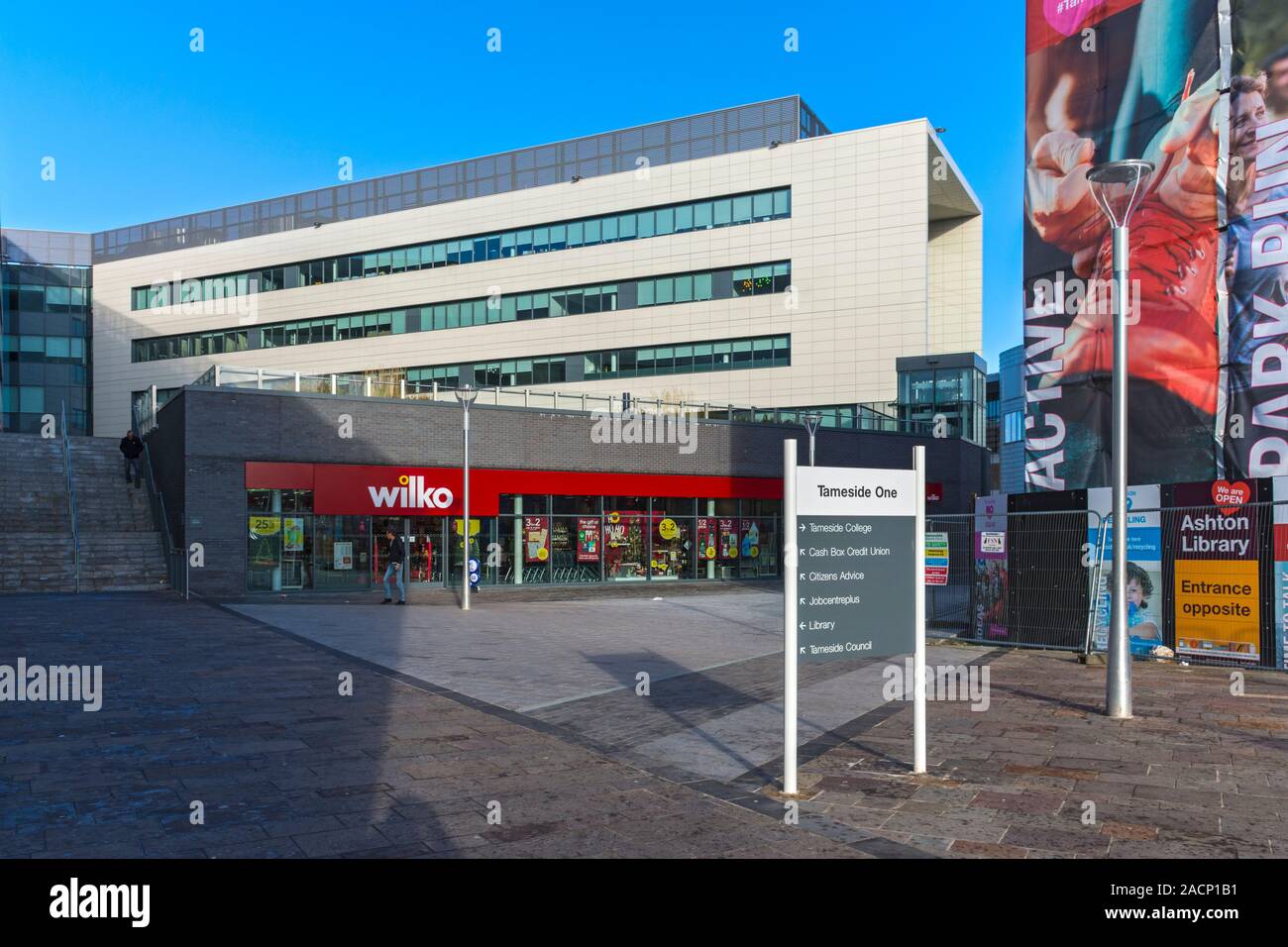 Il Tameside uno edificio, Ashton-under-Lyne, Tameside, Gtr. Manchester, Inghilterra, Regno Unito Foto Stock