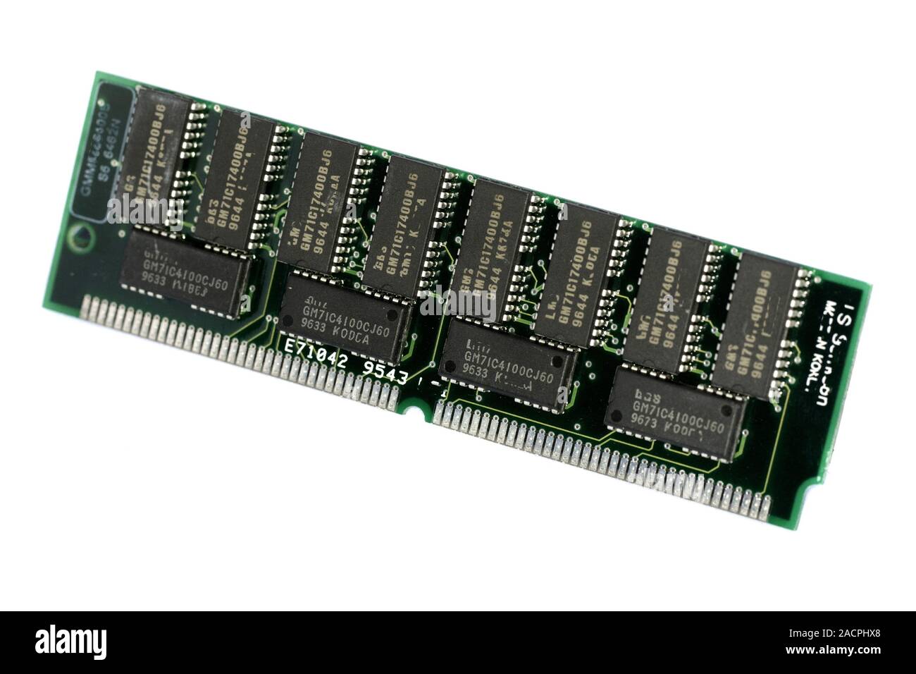 Computer chip di memoria Foto Stock