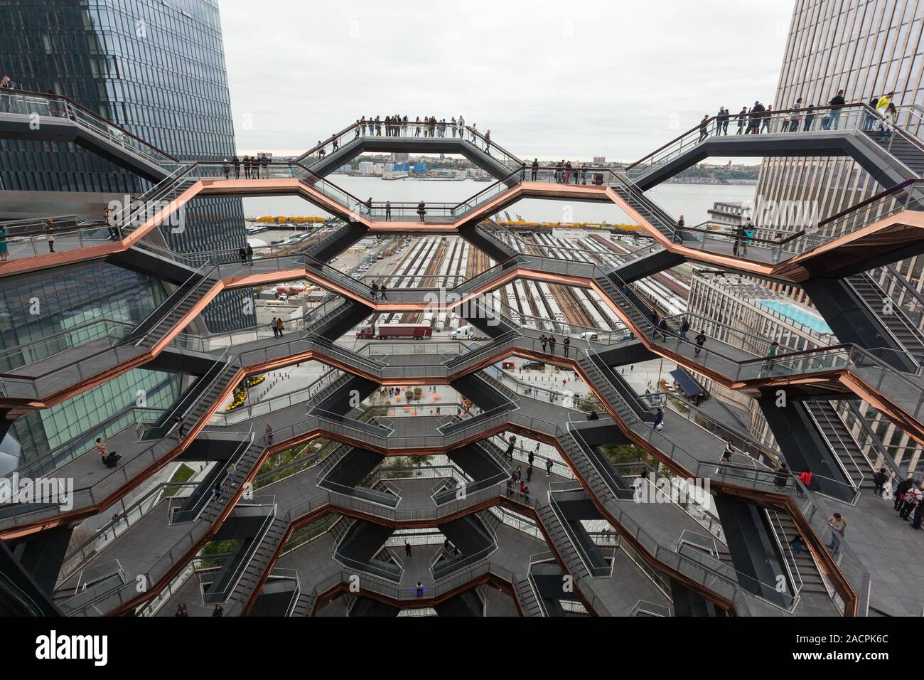 La nave, Cantieri Hudson, New York City, Stati Uniti d'America. Foto Stock