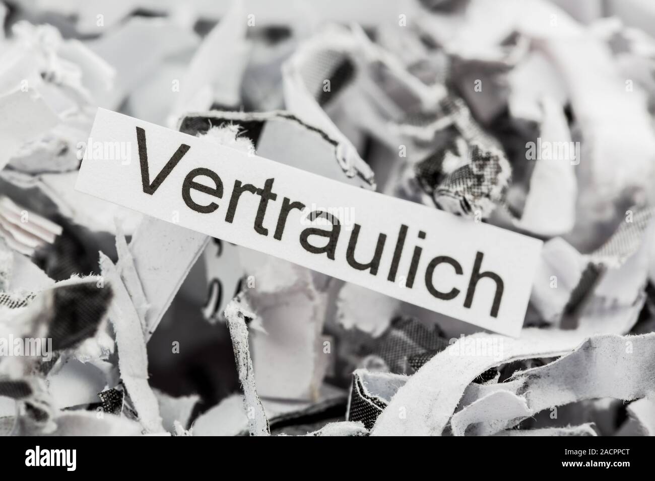 Polpa di carta riservate per parola chiave Foto Stock