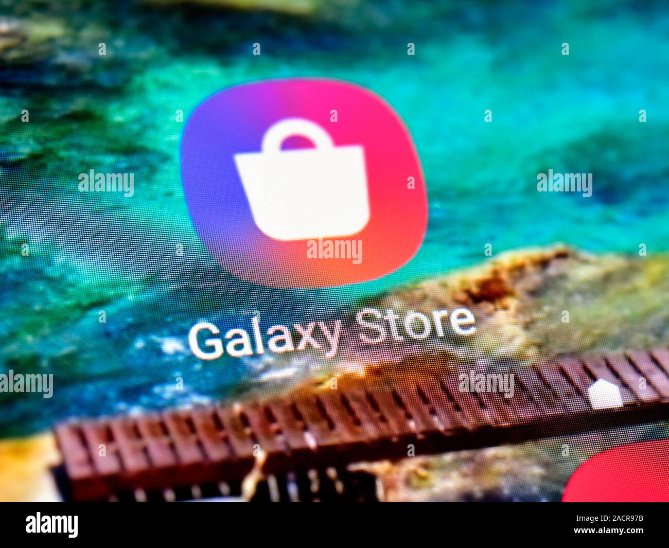 Galaxy store browser web screenshot Foto Stock
