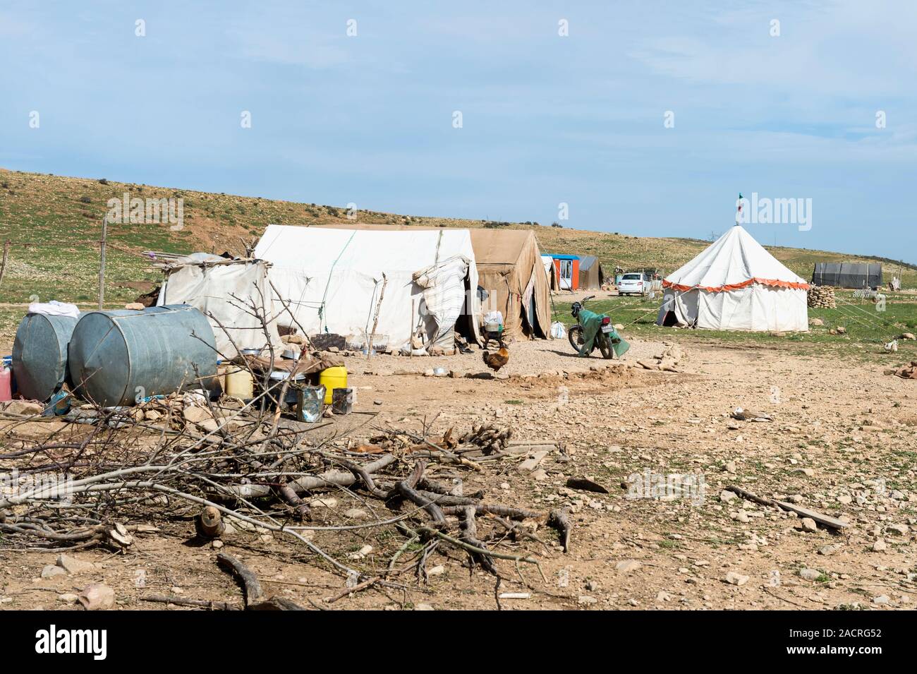 Qashqai campo nomadi, far Provincia, Iran Foto Stock