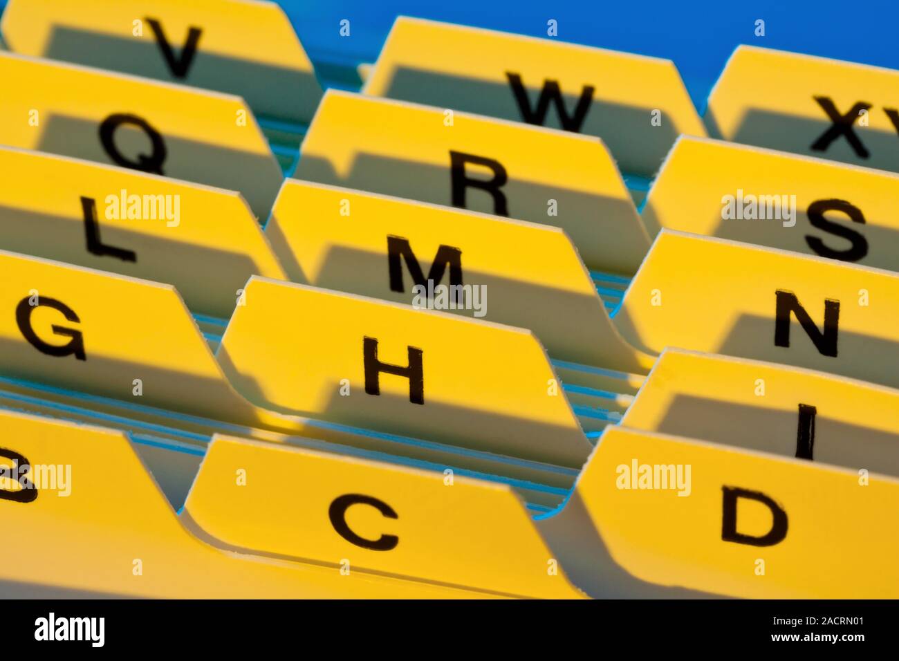 Registro delle linguette Foto Stock