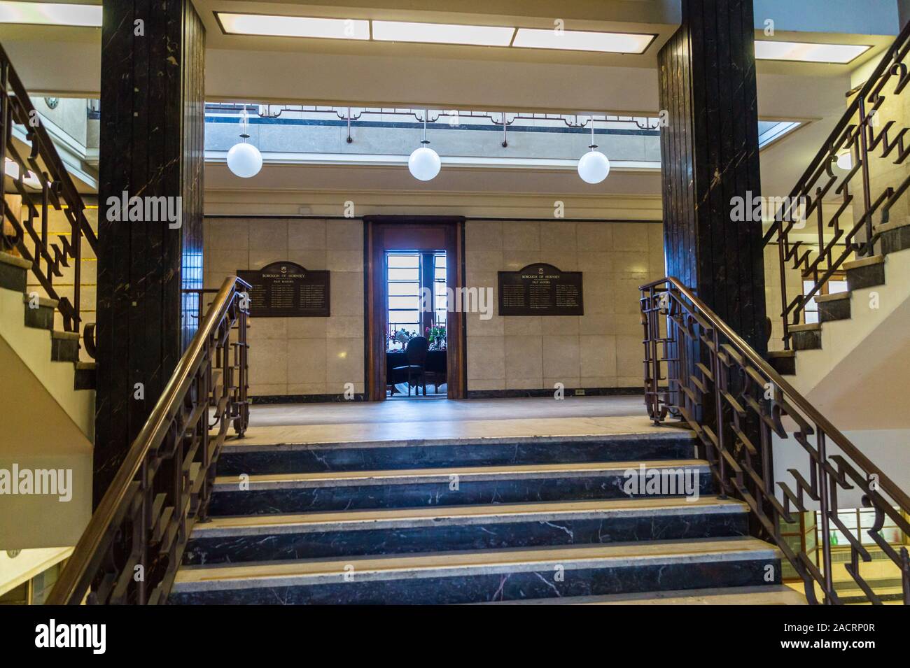 Hornsey Town Hall, 1933 da Reginald Uren, Hornsey, Londra, Inghilterra Foto Stock