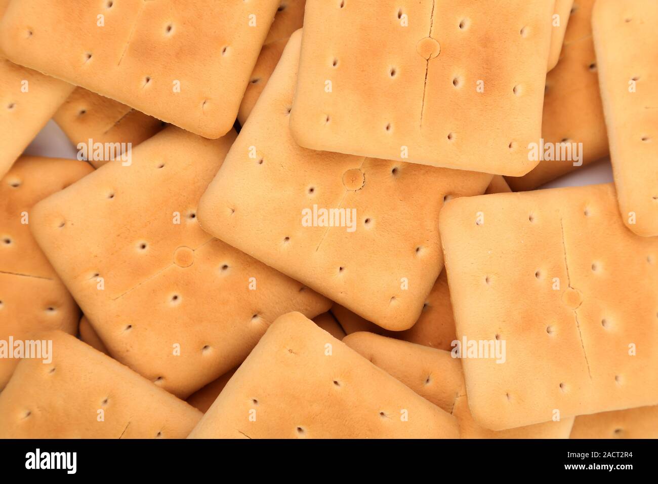 Sullo sfondo di un picchetto di soda saltine cracker. Foto Stock