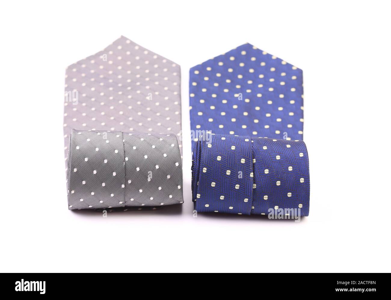 Polka Dot cravatte. Close up. Foto Stock