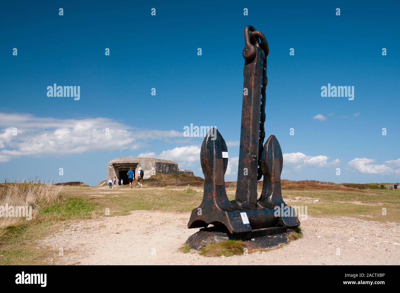 Battaglia dell'Atlantico Memorial Museum, Pointe de Pen Hir, Camaret-sur-Mer, Crozon penisola, Finisterre (29), Brittany, Francia Foto Stock
