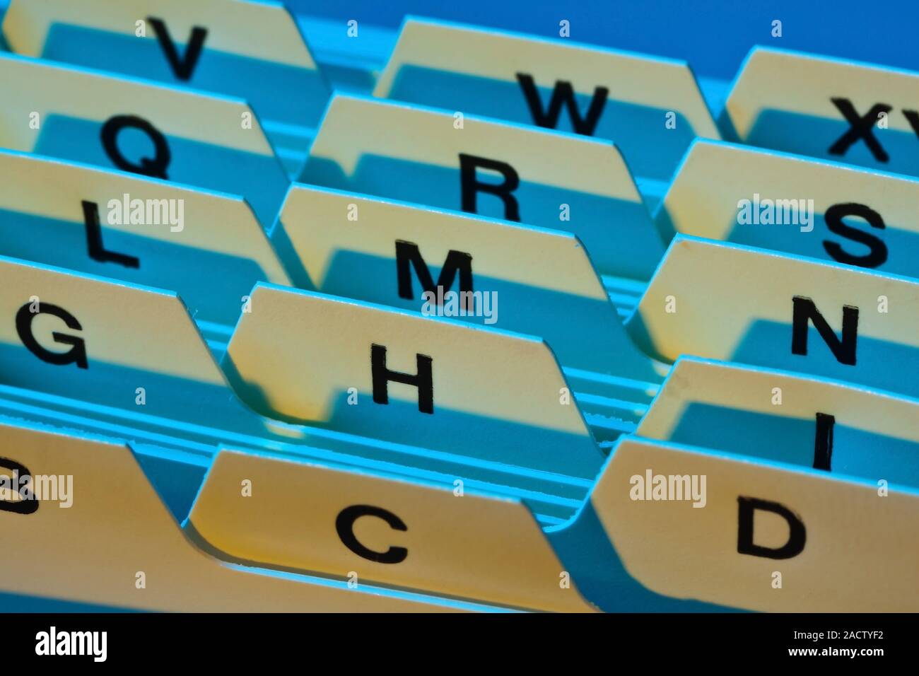 Registro delle linguette Foto Stock