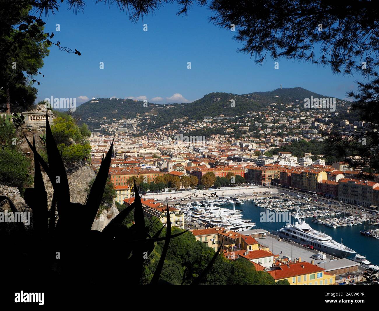 Il porto di Nizza , Francia Foto Stock