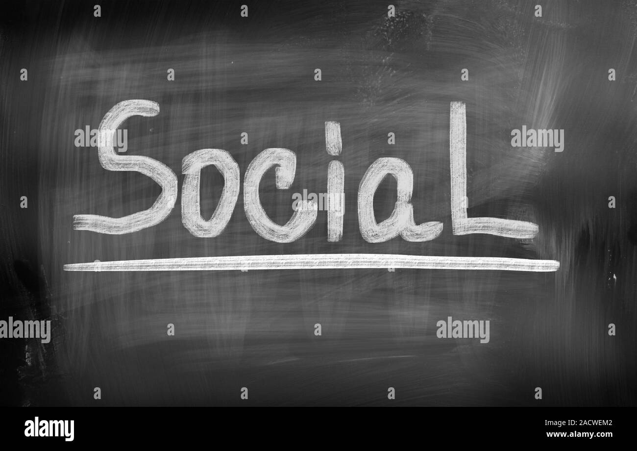 Concetto sociale Foto Stock