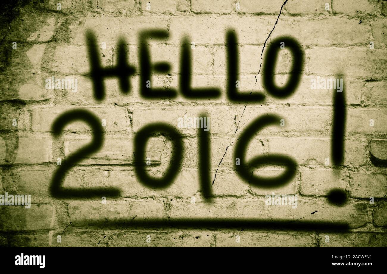 Ciao 2016 Concept Foto Stock