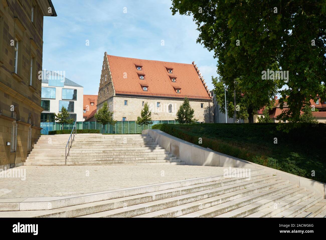 Vista città di Schweinfurt, bassa Franconia, Germania Foto Stock