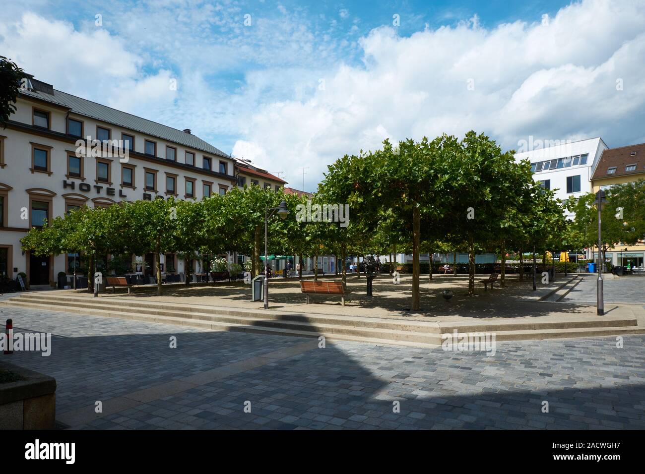 Vista città di Schweinfurt, bassa Franconia, Germania Foto Stock