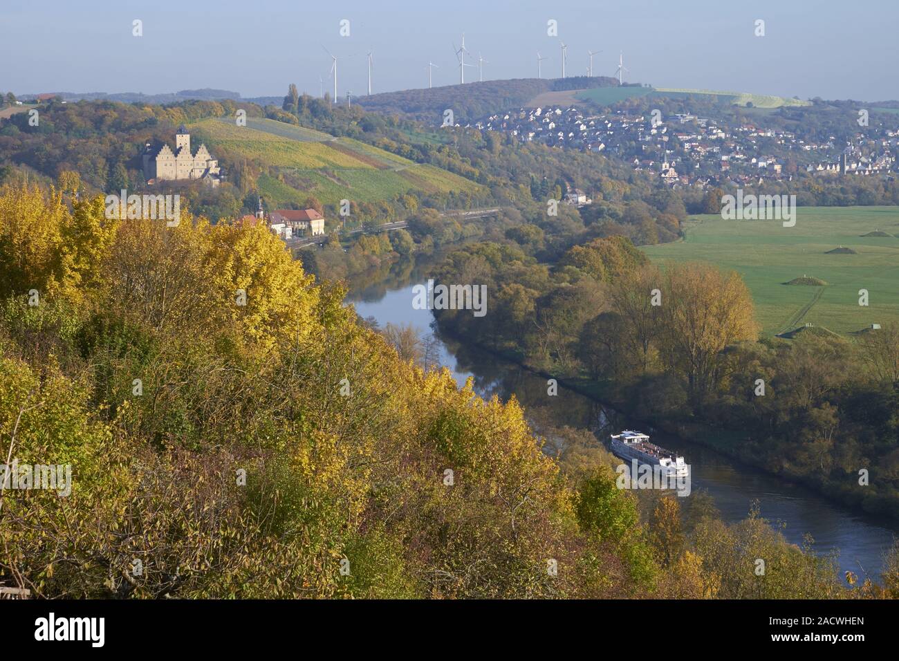 Il castello di Mainberg, Schweinfurt County, bassa Franconia, Bavaria Foto Stock