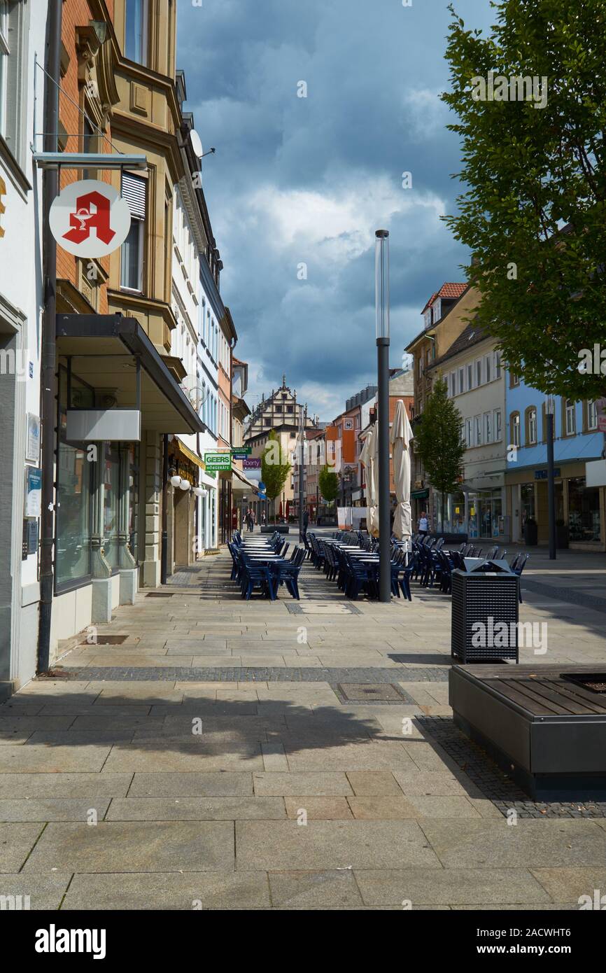 Vista città di Schweinfurt, bassa Franconia, Germania Foto Stock