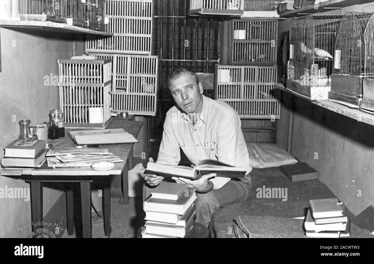 L'uomo uccello di Alcatraz 1962 United Artists film con Burt Lancaster Foto Stock