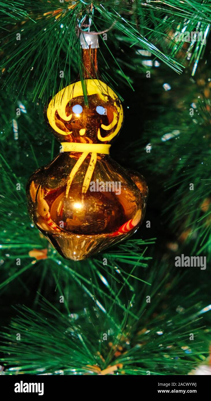 Natale giocattoli di vetro Foto Stock