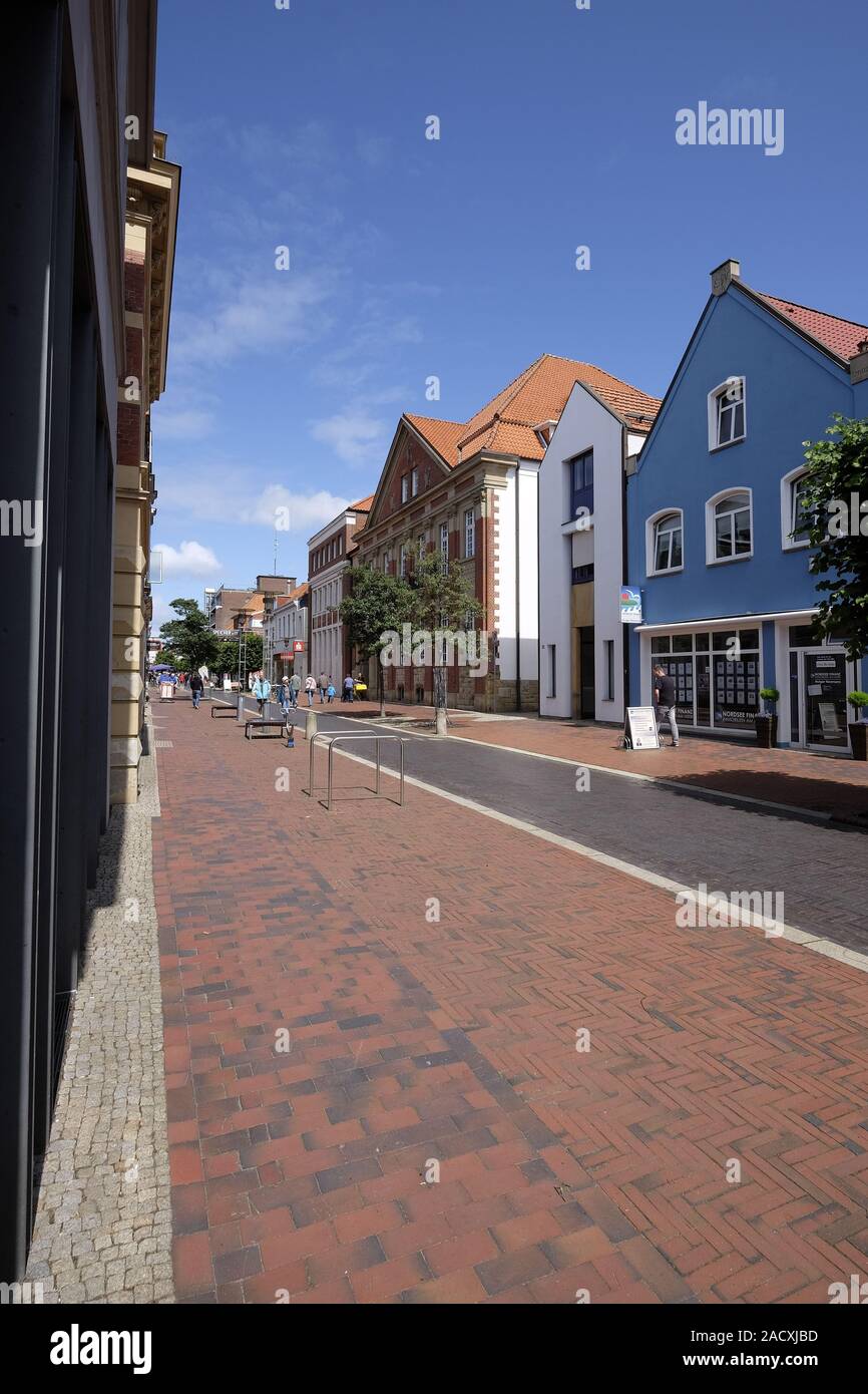 Vista della città della città Norden, Landkreis Aurich, Bassa Sassonia, Germania Foto Stock