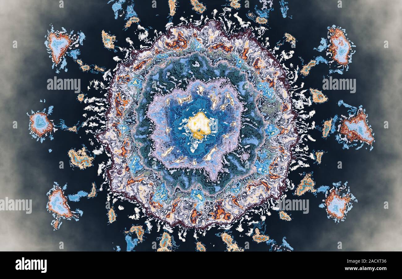 GREEN coloratissimi modelli astratti Foto Stock