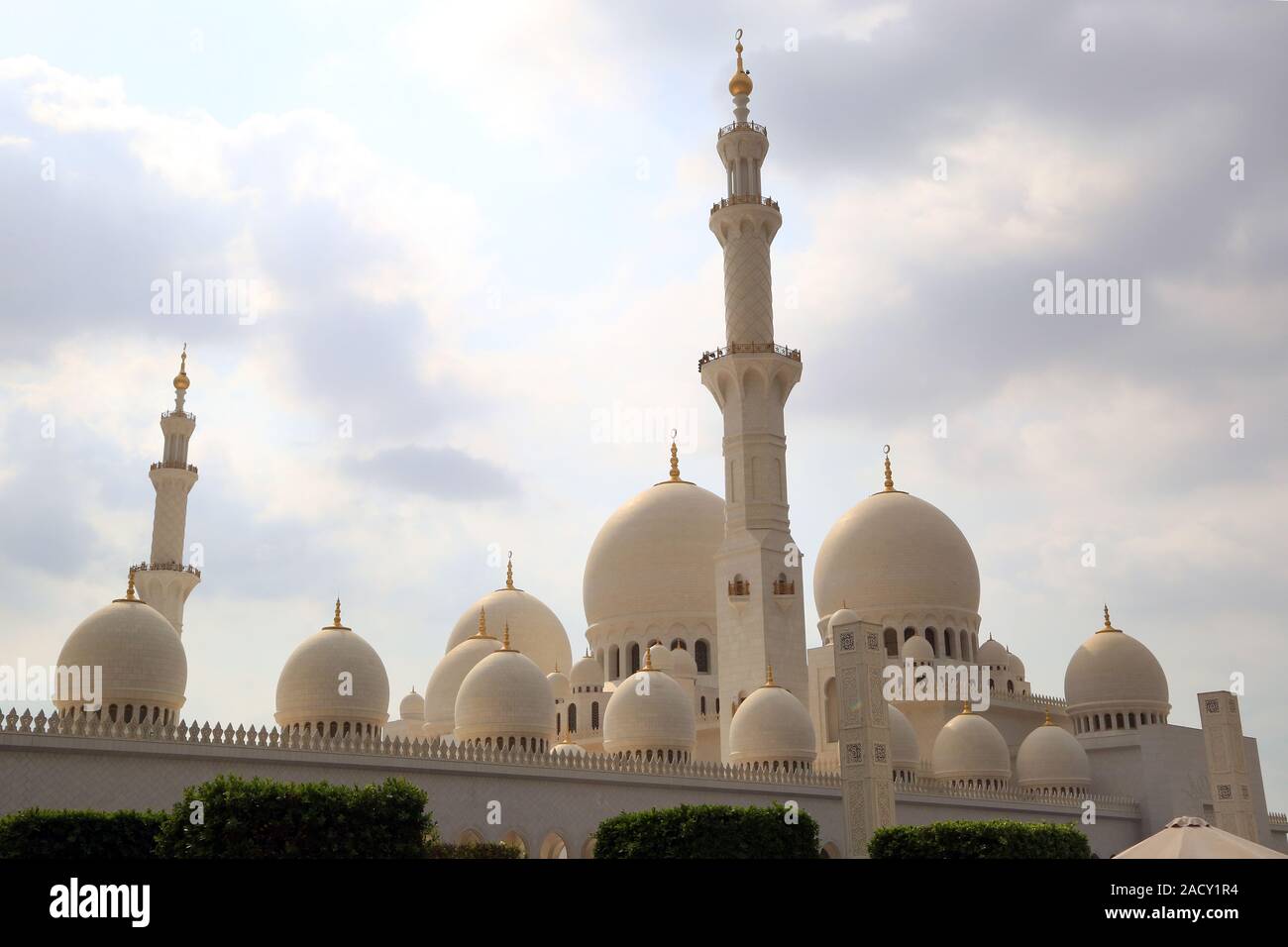 Abu Dhabi Sheikh Zayed Bin Sultan Al Nahyan Mosque Foto Stock