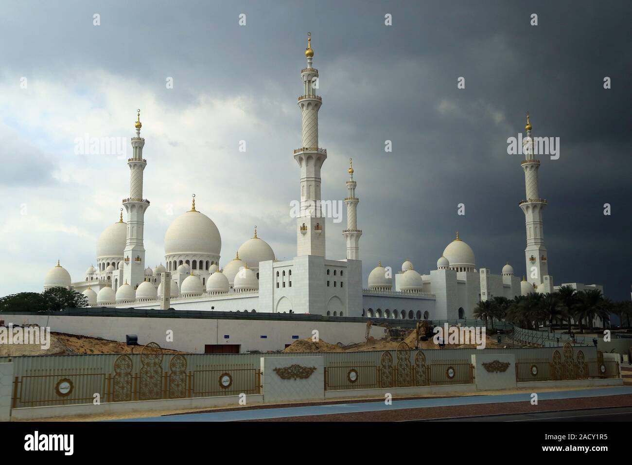 Abu Dhabi Sheikh Zayed Bin Sultan Al Nahyan Mosque Foto Stock