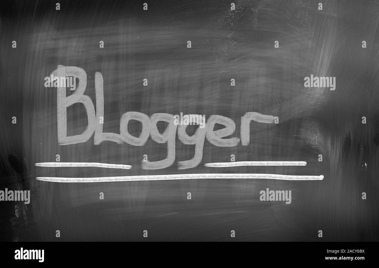 Concetto di blogger Foto Stock