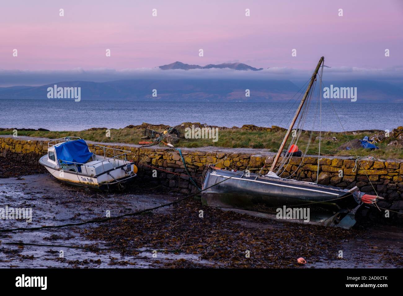 Portencross. Foto Stock