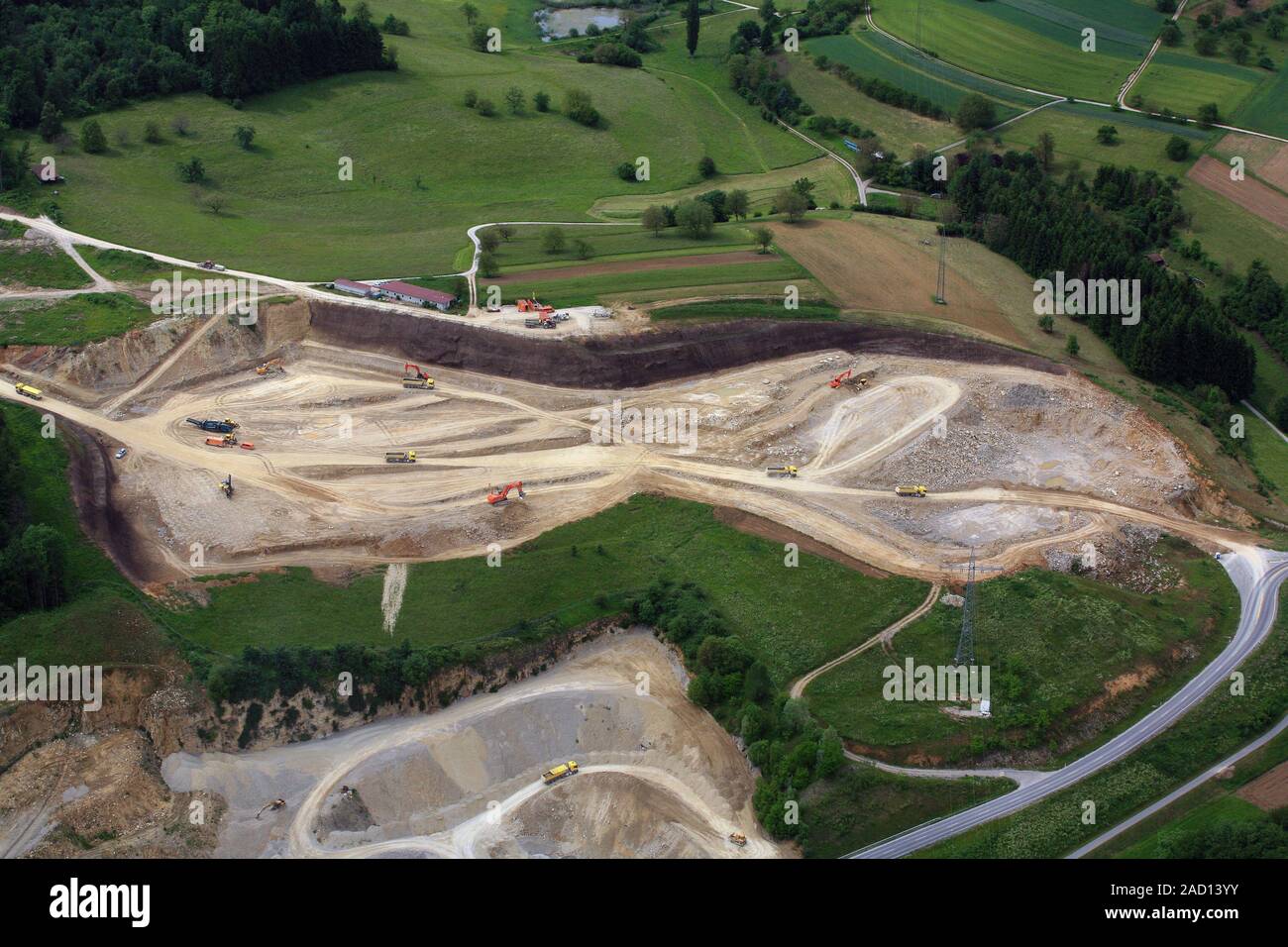 Rheinfelden, sito in costruzione della A98 vicino Minseln Foto Stock