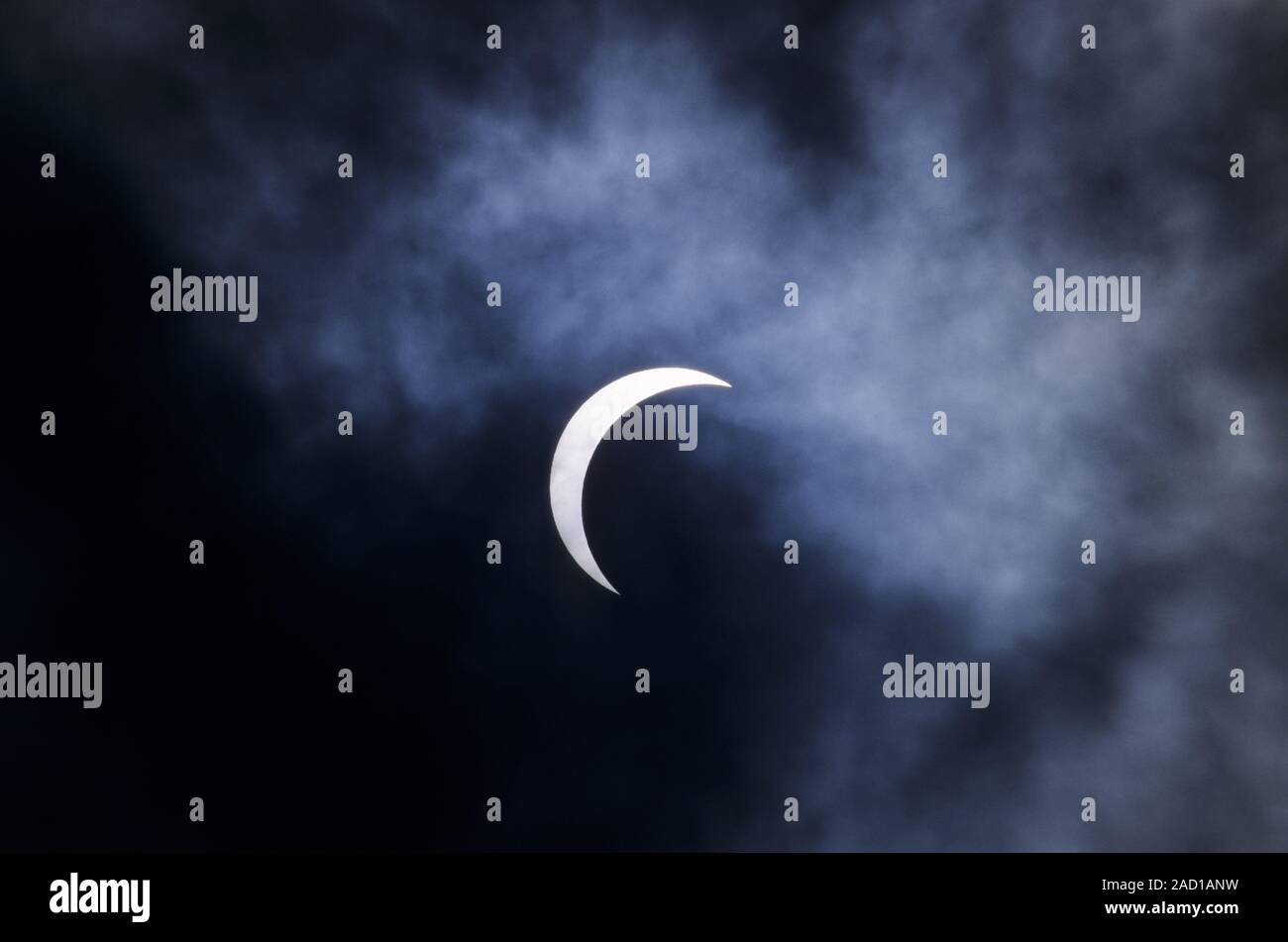 Eclissi Parziale di Sole nel nord della Germania / Stato Rendsburg-Eckernfoerde Foto Stock