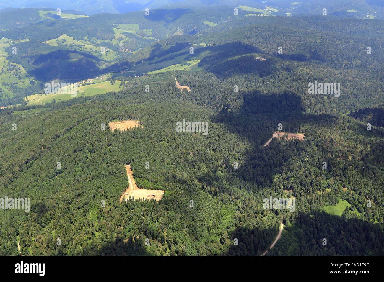 Gersbach, tubo testa, sito in costruzione per le turbine eoliche Foto Stock
