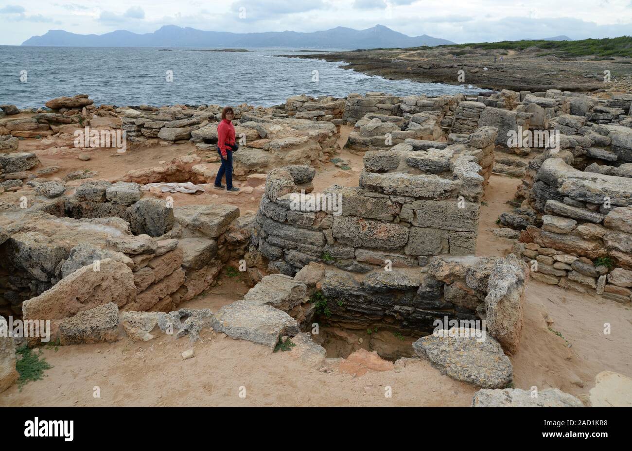 Necropoli di Son Real, Mallorca Foto Stock