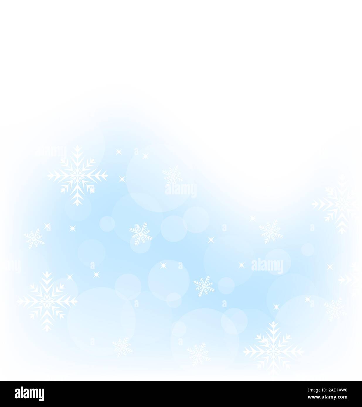 Natale sfondo invernale con i fiocchi di neve Foto Stock