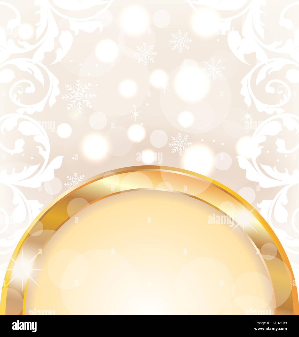 Natale sfondo incandescente, vacanze gli elementi di design Foto Stock