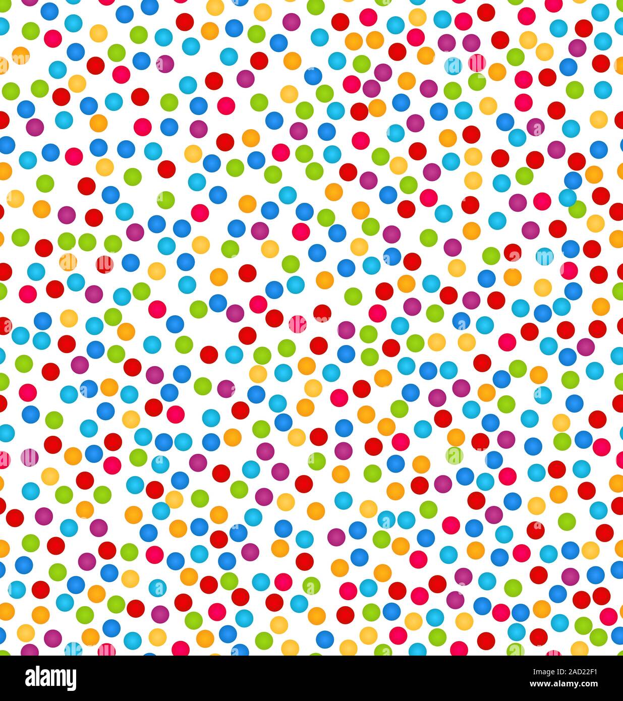 Modello senza soluzione di continuità con i confetti, divertente colorato Foto Stock