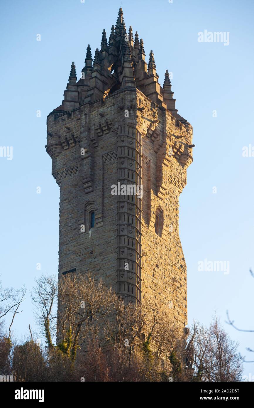 Il National Wallace Monument Stirling Scozia Scotland Regno Unito Foto Stock